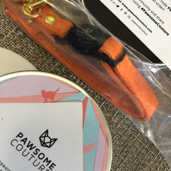 NWT PAWSOME COUTURE Cat Collar- Cotton - Picture 3 of 4